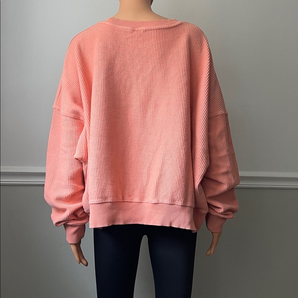 Aerie Oversized Cropped Ribbed Sweatshirt - Picture 8 of 16